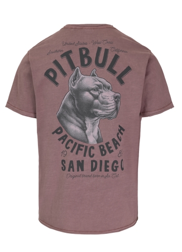 PitBull West Coast - pánske tričko PACIFIC bordové