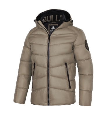 PitBull West Coast - MOBLEY pánska zimná bunda, tmavá piesková farba