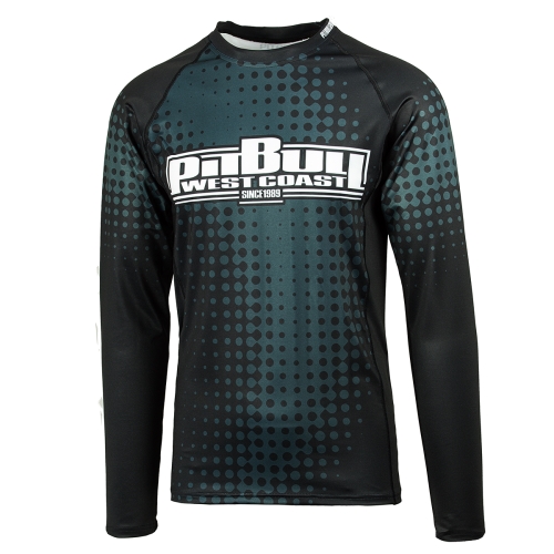 PitBull West Coast - Pánsky rashguard L.S. Raster Grey