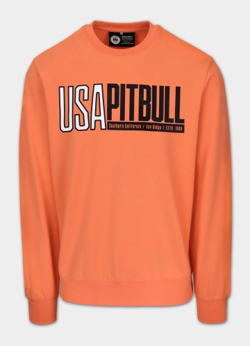 PitBull West Coast - pánská mikina USA oranžová