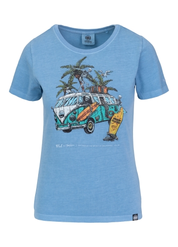 PitBull West Coast - dámske tričko BEACHBREAK modré