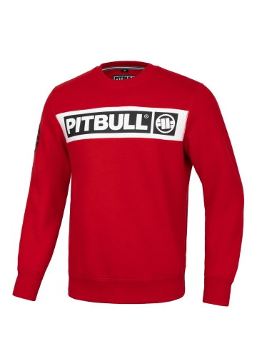 PitBull West Coast - pánská mikina SHERWOOD červená