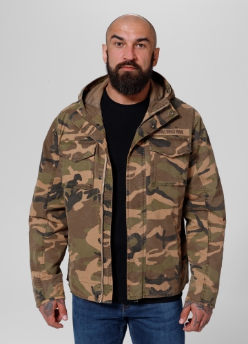 PitBull West Coast - pánská bunda FALLON woodland camo