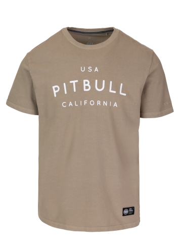 PitBull West Coast - pánské triko USA CAL pískové