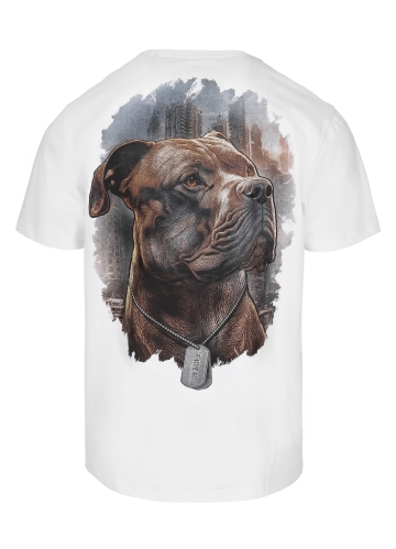 PitBull West Coast - pánské triko HERO bílé (1)