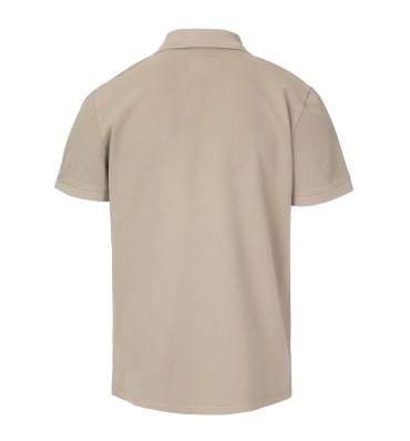 PitBull West Coast - pánské triko WASHED POLO pískové (1)