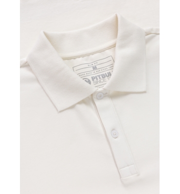 PitBull West Coast - pánské triko POLO JERSEY SMALL LOGO smetanové (2)