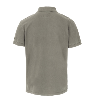 PitBull West Coast - pánské triko WASHED POLO šedé (1)