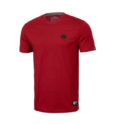 PitBull West Coast - pánske tričko SMALL LOGO 170 červené