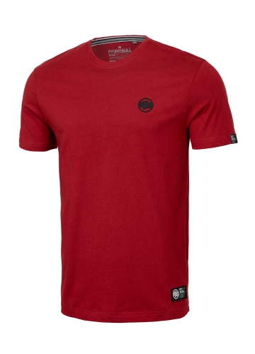 PitBull West Coast - pánske tričko SMALL LOGO 170 červené