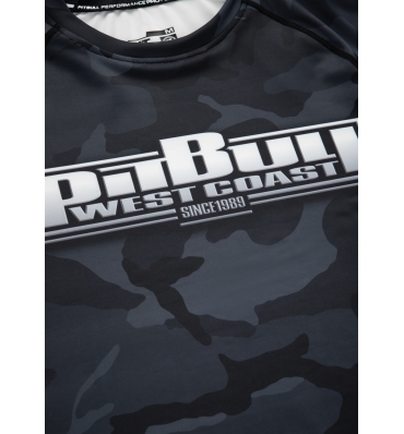 PitBull West Coast - pánsky rashguard BOXING celočierny kamufláž (2)
