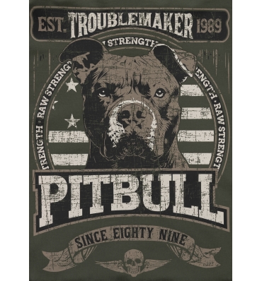 PitBull West Coast - pánská mikina TROUBLEMAKER zelená (3)