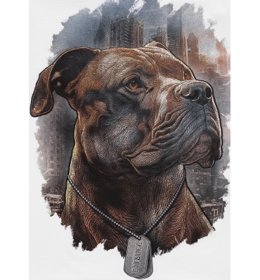 PitBull West Coast - pánske tričko HERO biele (2)