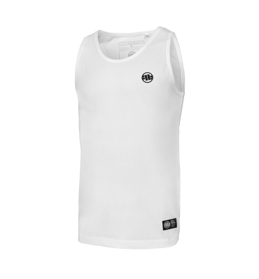 PitBull West Coast - pánské tílko SMALL LOGO bílé