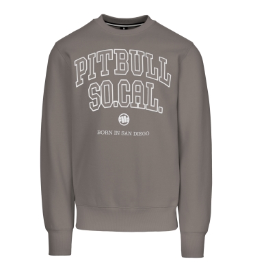 PitBull West Coast - pánská mikina SO CAL hnědá