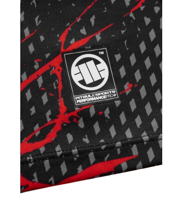 PitBull West Coast - pánsky LS rashguard Performance Mesh BLOOD DOG 2 čierny (8)