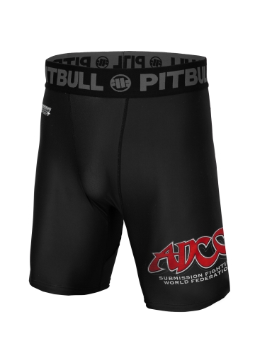 PitBull West Coast - pánske kompresné šortky ADCC čierne