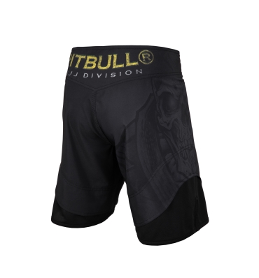 PitBull West Coast - Pánske grapplingové šortky BJJ čierne