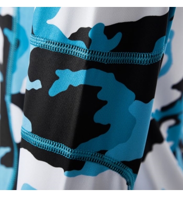 PitBull West Coast - dámsky rashguard s dlhým rukávom CAMO 1 modrý (4)