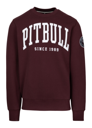 PitBull West Coast - pánska mikina NORTON burgundy