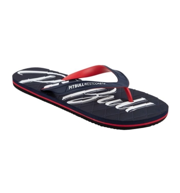 PitBull West Coast - Žabky EL JEFE tmavomodré/červené (1)