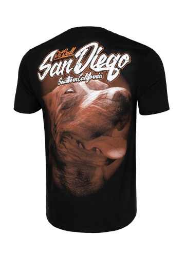 PitBull West Coast - Pánske tričko SAN DIEGO DOG 190 čierne