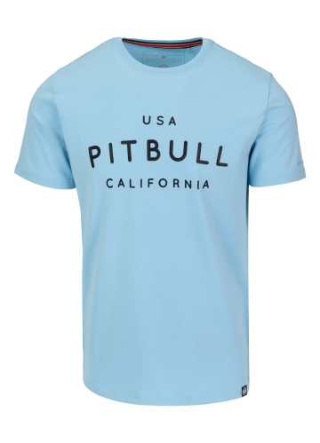 PitBull West Coast - pánské triko slim fit  USA CAL modré