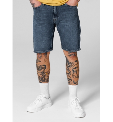 PitBull West Coast - pánské jeansové šortky HIGHLANDER medium wash (1)