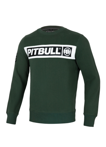 PitBull West Coast - pánska mikina SHERWOOD  tmavozelená