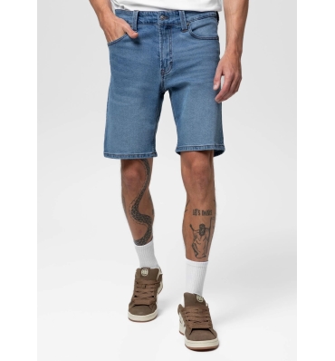 PitBull West Coast – pánske džínsové šortky HORNBLEND classic wash