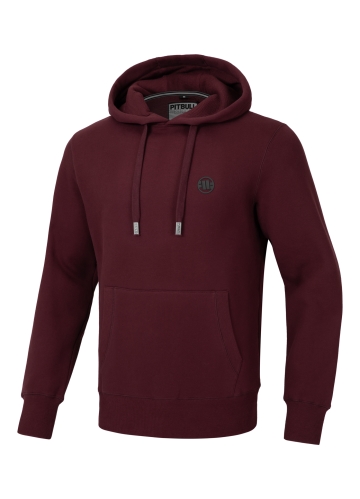 PitBull West Coast - pánská KP mikina SMALL LOGO burgundy