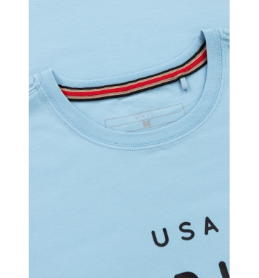 PitBull West Coast - pánské triko slim fit  USA CAL modré (2)