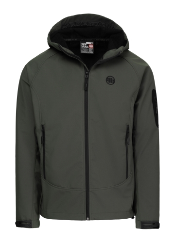 PitBull West Coast - Pánská softshellová bunda ROCKFISH olivová