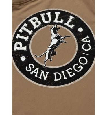 PitBull West Coast - pánské triko SAN DIEGO CA BLACK hnědé (4)