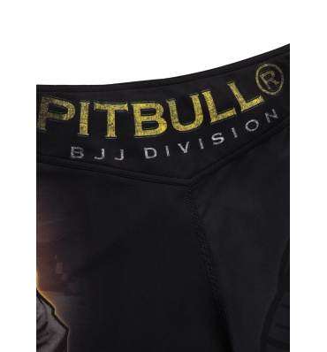 PitBull West Coast - Pánske grapplingové šortky BJJ čierne (5)