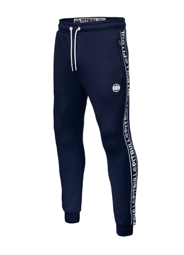 PitBull West Coast - pánske tepláky TAPE LOGO tmavomodré