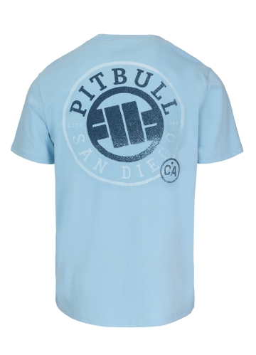 PitBull West Coast - pánské triko SD STAMP světle modré