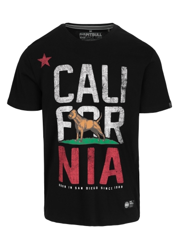 PitBull West Coast - pánské triko CALIFORNIA černé
