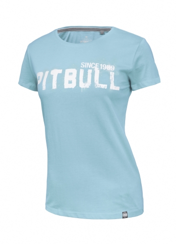 PitBull West Coast - dámske tričko GRAFITTI svetlo modré
