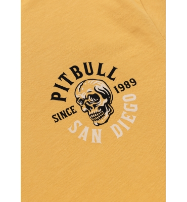 PitBull West Coast - pánské triko SKULL SURF žluté (3)