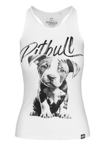PitBull West Coast - dámske tielko PUPPY biele