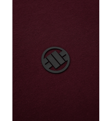 PitBull West Coast - pánská mikina SMALL LOGO burgundy (3)