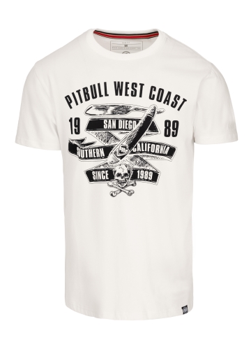 PitBull West Coast - pánské triko OLDSCHOOL RAZOR smetanové
