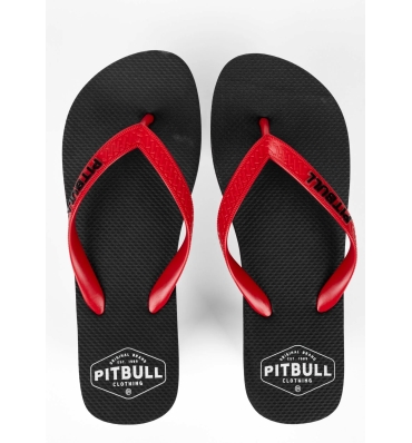 PitBull West Coast - Žabky PITBULL CO čierne/červené