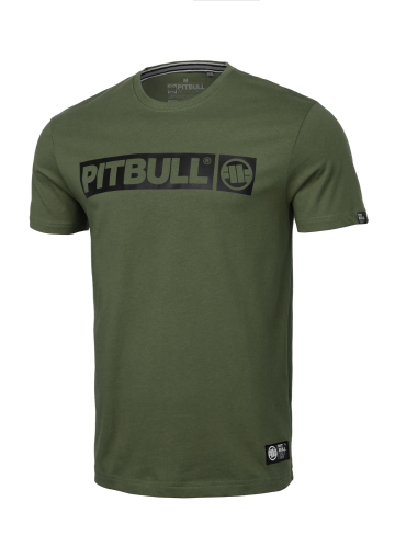 PitBull West Coast - Pánske tričko HILLTOP 170 olivovo zelené
