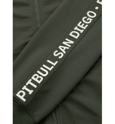 PitBull West Coast – pánska KPZ mikina TAPE PARKER tmavozelená (5)