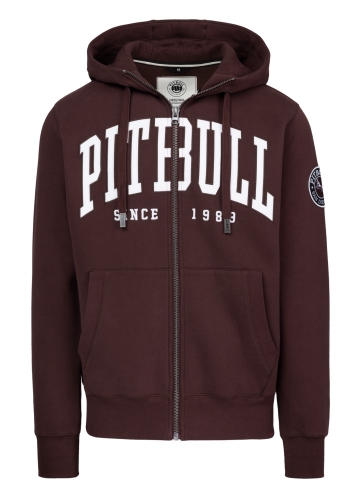 PitBull West Coast - pánská KPZ mikina NORTON burgundy
