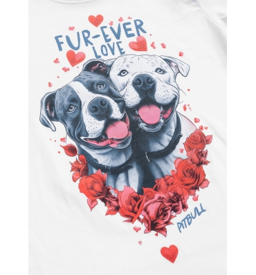 PitBull West Coast - dámské triko FUR EVER LOVE bílé (3)