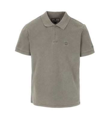 PitBull West Coast - pánske tričko WASHED POLO sivé