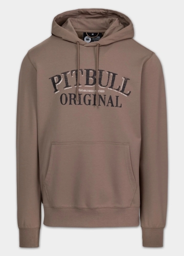 PitBull West Coast - pánská KP mikina MIDNIGHT hnědá